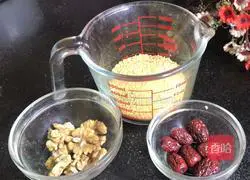 Walnut and millet porridge recipe 1