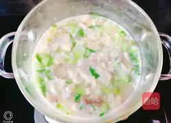 Illustration of how to make yam and bean porridge 6