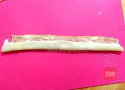 Bacon Rose Illustration of how to make Hanamaki 8