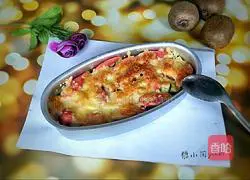 Illustration of the original cheese baked rice recipe 13