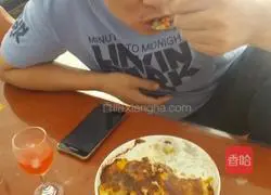 Illustration of how to make double-bacteria cheese mixed baked rice 8