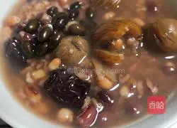 Illustration of how to make eight-treasure porridge 8