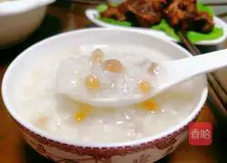Illustration of how to make healthy white porridge 8