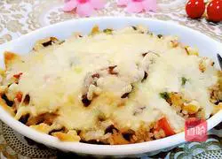 Illustration of how to make black pepper beef tenderloin baked rice 11