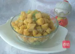 Illustration of how to make fried golden hair cake 11