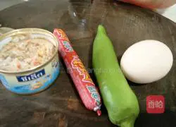 Illustration of how to make tuna fish and cheese baked rice 2