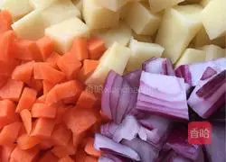 Illustration of how to make curry chicken leg rice 2