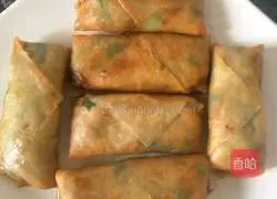 Illustration of how to make spring rolls 17