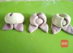Illustration of how to make rabbit flower rolls 14