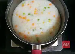 Shrimp and Pea Porridge (Baby Illustration of how to make complementary foods) 10