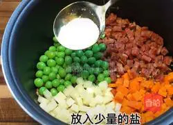 Illustration of how to make claypot rice 3