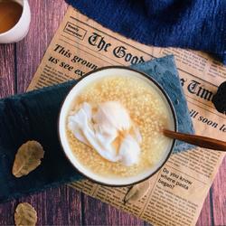 Brown sugar millet egg porridge