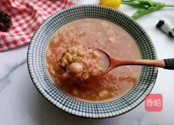 Illustration of how to make peanut and mung bean multigrain porridge 8