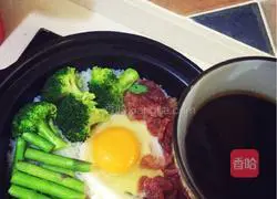 Illustration of how to make claypot rice 5