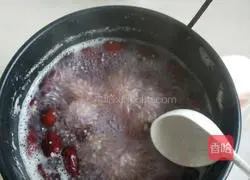 Purple sweet potato and millet porridge recipe 5