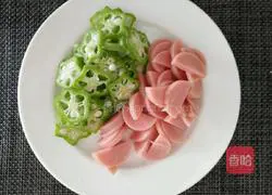 Illustration of how to make braised rice with okra and corn juice 2