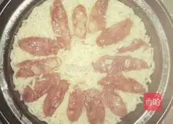 Illustration of how to make sausage clay pot rice 6