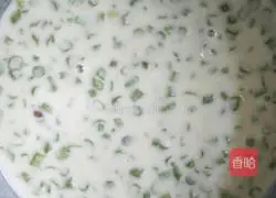 Illustration of making bean pancakes 6