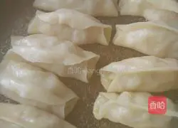 Illustration of how to make pot sticker dumplings 14