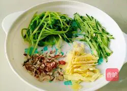 Illustration of how to make cold noodles with sesame sauce 2