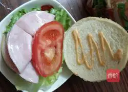 Highway Hamburger Sweat smell Illustration of how to make hamburgers 7