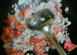 Illustration of how to make spaghetti with meat sauce 3