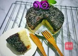 Illustration of how to make two-color hair cake 17