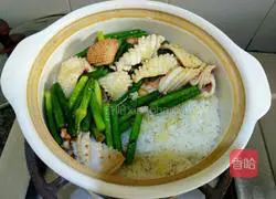 Recipe for Squid Claypot Rice Illustration 8