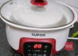 Illustration of how to make glutinous rice and black bean Huaishan health porridge 4