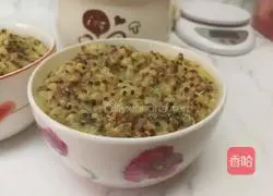 Illustration of three-color quinoa, millet and red date porridge 6