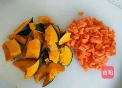 Illustration of how to make healthy pumpkin and millet porridge 2