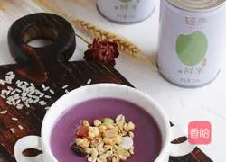 Purple sweet potato oatmeal rice paste recipe 14