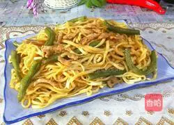 Illustration of how to make braised beans and noodles 7