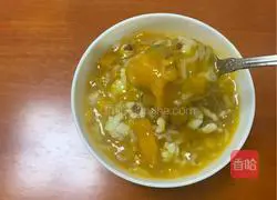 Illustration of how to make pumpkin and Gorgon porridge 3