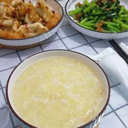 Yam and apple porridge