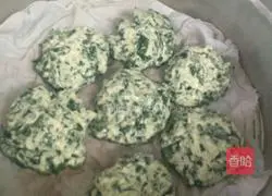 Illustration of how to make sweet potato leaf steamed buns 5