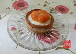 Illustration of how to make tomato, egg and ham hamburgers 7