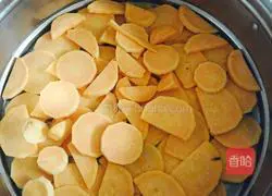 Illustration of how to make sweet potato cake 1