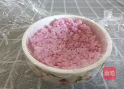 Illustration of how to make Sakura mashed potato rice balls 6