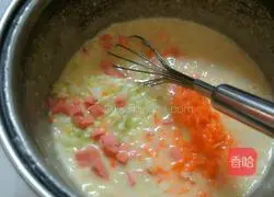 Cabbage Illustration of how to make pancakes 6