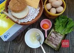 Cloud Egg Burger Recipe Illustration 2