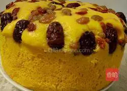 Illustration of how to make pumpkin hair cake 8