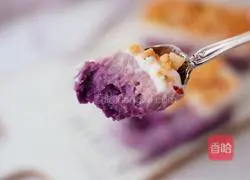 Illustration of how to make purple sweet potato and taro yogurt box 20