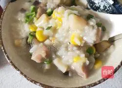 Illustration of how to make scallop and vegetable porridge 7