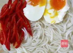 Illustration of how to make red pepper with chicken and vegetables (cold noodles) 10