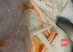 Illustration of how to make shrimp porridge 7