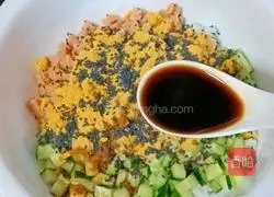 Illustration of how to make Japanese grilled rice balls 8 