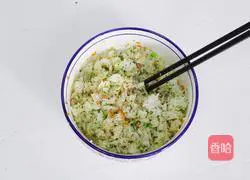 Illustration of how to make broccoli and sesame rice balls 13
