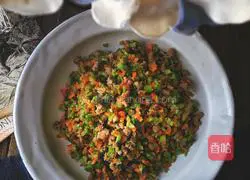 Illustration of how to make nutritious and beautiful bento broccoli rice balls 10