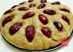 Illustration of how to make red date and brown sugar hair cake 6